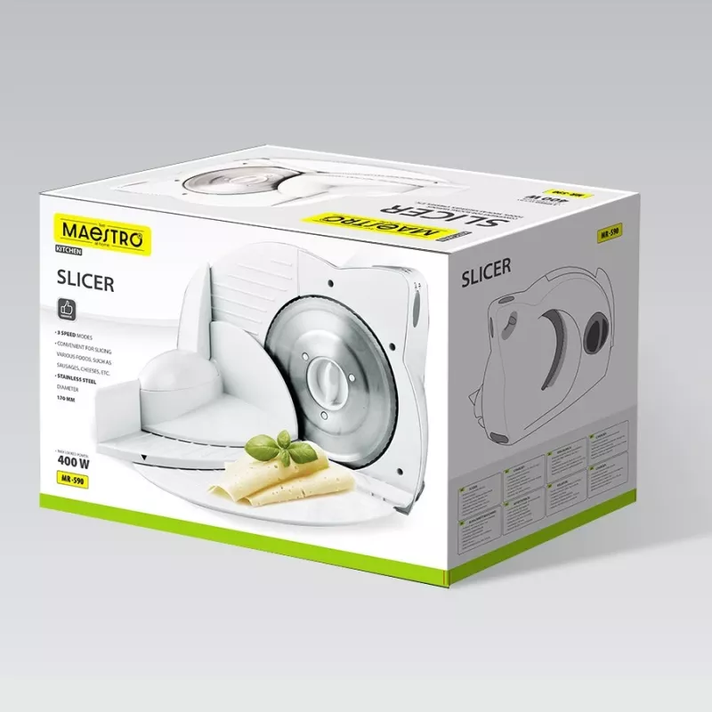 Maestro MR-590 Κόφτης τροφίμων Λευκός