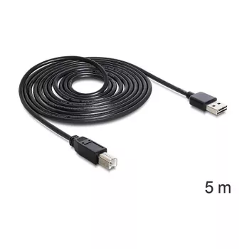 Καλώδιο USB DeLOCK 85553 USB 2.0 5m USB A USB B μαύρο