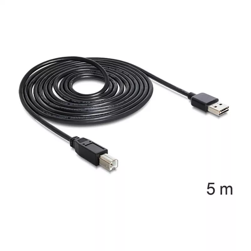 Καλώδιο USB DeLOCK 85553 USB 2.0 5m USB A USB B μαύρο