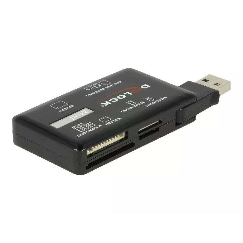 DeLOCK SuperSpeed Αναγνώστης καρτών USB CF SD Micro SD MS M2 xD 5 Gbps