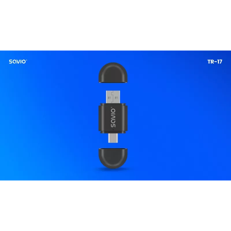 Ασύρματος πομπός ήχου Savio TR-17 Bluetooth USB 10 m Μαύρο