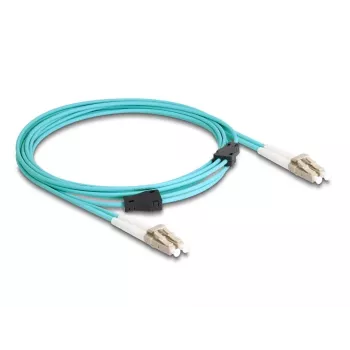 DeLOCK Καλώδιο οπτικών ινών LC Duplex σε LC Duplex OM3 3 m