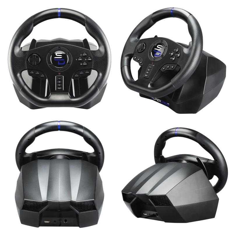 Τιμόνι + πεντάλ Subsonic SV750 Μαύρο περιστροφή 270° USB