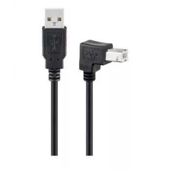 Microconnect USBAB2ANGLED Καλώδιο USB USB 2.0 2 m USB A USB B μαύρο