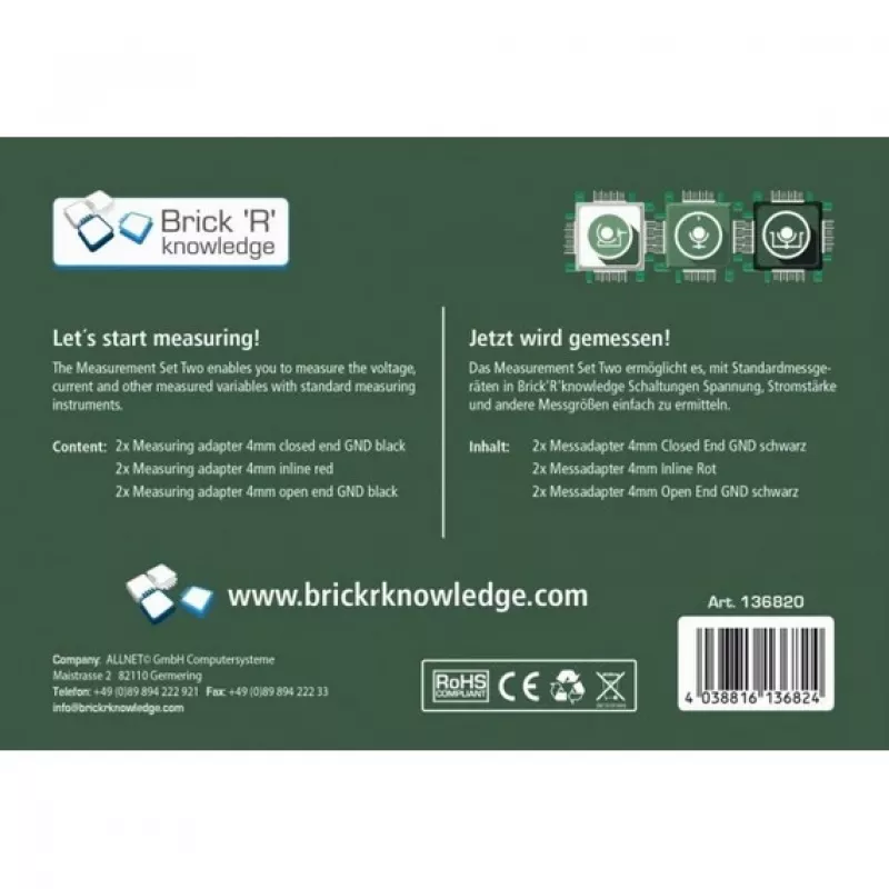 Σετ προσαρμογέα μέτρησης ALLNET ALL-BRICK-0638 συμβατότητα Brick’R’knowledge