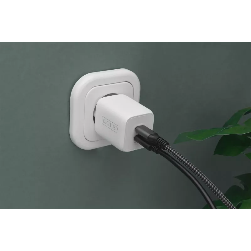 Digitus Φορτιστής USB-C. 2-port. 65W GaN