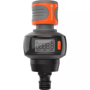 Gardena AquaCount 18350-20 μετρητής νερού, μαύρο/γκρι/πορτοκαλί