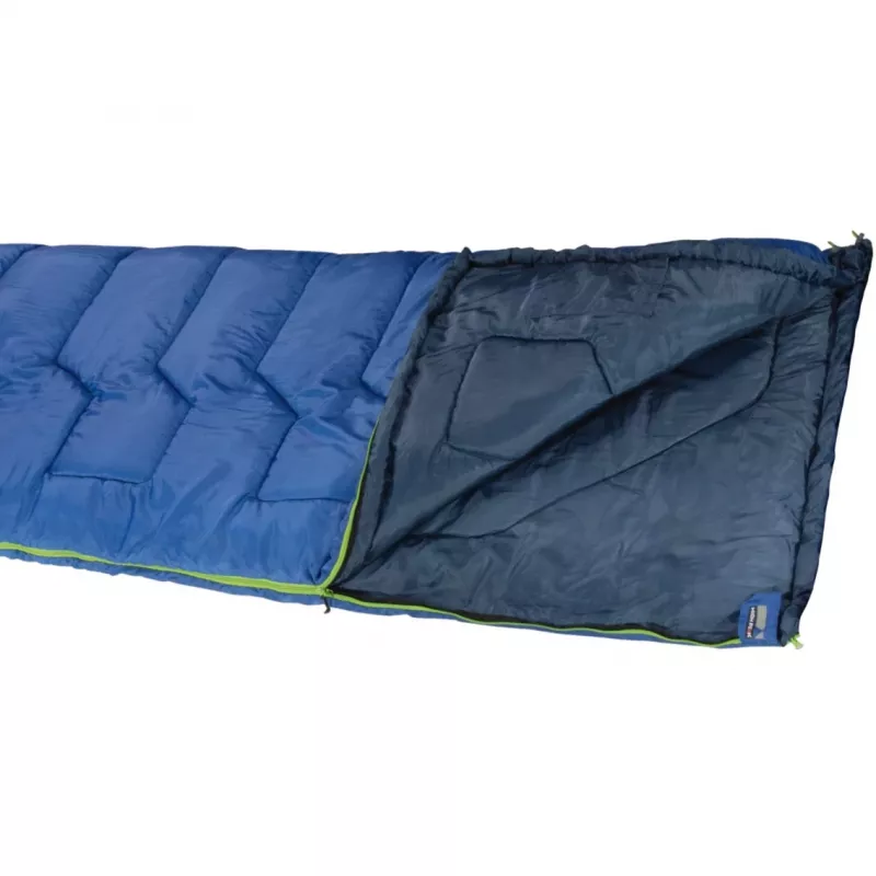 High Peak Vagabond 300 υπνόσακος-κουβέρτα με κουκούλα, θερμοκρασία άνεσης 7,4 °C, 230 x 80 cm, πολυεστέρας, μπλε/σκούρο μπλε