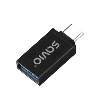 Savio AK-80 προσαρμογέας καλωδίου βίντεο 0m USB Type-A USB Type-C μαύρο