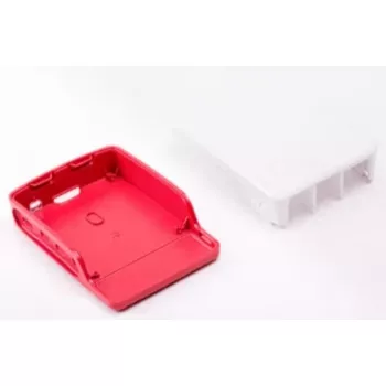 ALLNET Raspberry Pi 4 αξεσουάρ - επίσημη θήκη κόκκινο/λευκό για 4