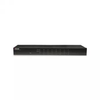 Intellinet 8-Port Rackmount KVM Switch, Combo USB + PS/2, On-Screen-Display, Καλώδια στη συσκευασία (Βύσμα Euro 2-Pin)