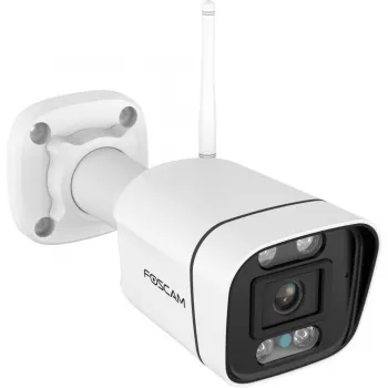 Foscam V8P Wi-Fi κάμερα παρακολούθησης Λευκή 8MP (3840x2160), Dual-Band-WLAN, ενσωματωμένος προβολέας και σειρήνα συναγερμού (V8P-W)