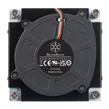 Αερόψυκτρα επεξεργαστή SILVERSTONE SST-XE01-1700A — ανεμιστήρας 8 cm, 1000–5500 U/min, διπλό ρουλεμάν, μαύρο