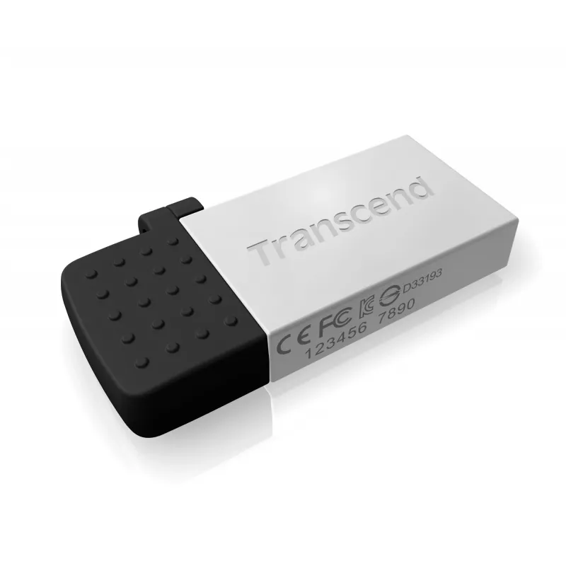 Transcend JetFlash Mobile 380 - Μονάδα USB flash - 16 GB - USB 2.0 - Ασημί (TS16GJF380S)