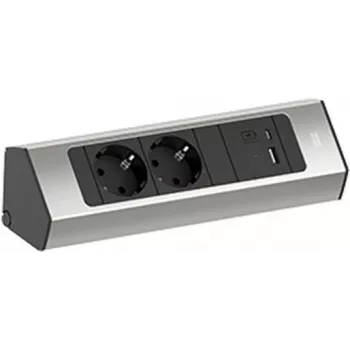 Πολύπριζο Bachmann CASIA 2 με 2x πρίζες CEE7/3 και 1x USB A/C 22W