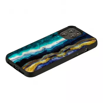 Θήκη προστασίας iKins για Apple iPhone 12 Pro Max – σχέδιο μωβ αχάτη