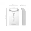 USB stick 256GB Transcend JetFlash 710 USB3.1 Ασημί