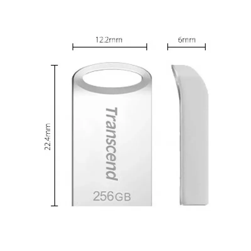 USB stick 256GB Transcend JetFlash 710 USB3.1 Ασημί