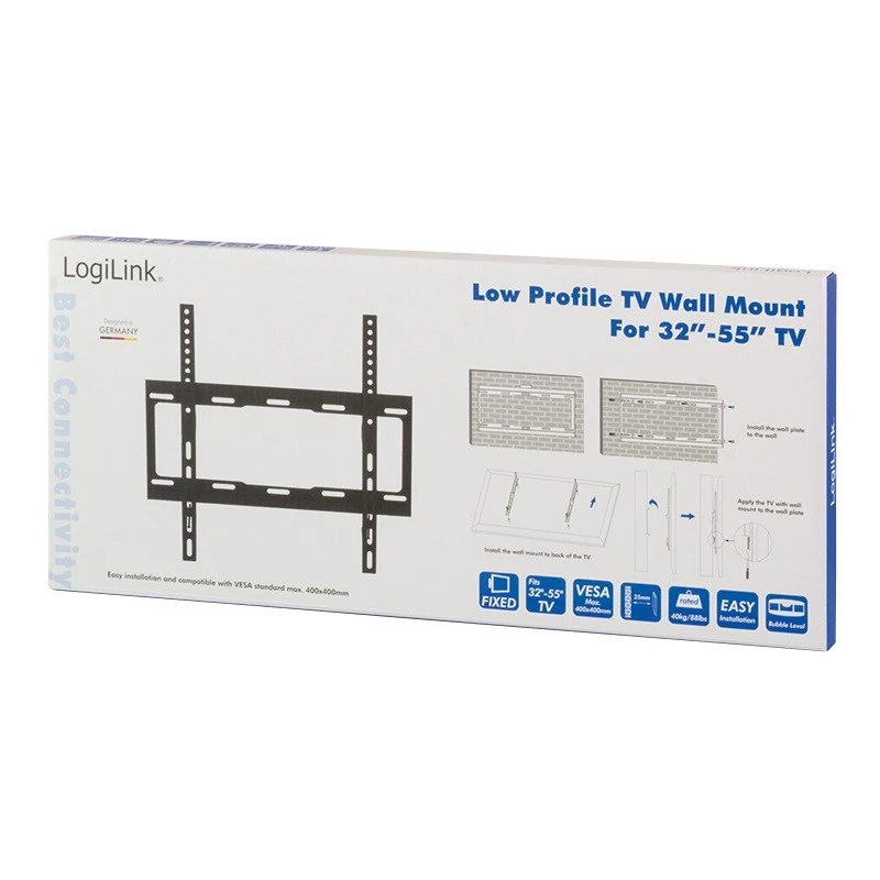 Βάση Τοίχου TV, Σταθερή, 32-55 inch, max.40kg