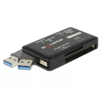 DeLOCK SuperSpeed Αναγνώστης καρτών USB CF SD Micro SD MS M2 xD 5 Gbps
