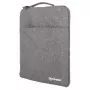 Manhattan Seattle θήκη laptop 39,6 cm (15,6 ίντσες), γκρι, με επένδυση, εξαιρετικά μαλακή εσωτερική επένδυση, κύρια θήκη με διπλό φερμουάρ, μπροστινή θήκη με φερμουάρ, λαβή μεταφοράς, αδιάβροχη και ανθεκτική, Notebook-Sleeve, τρία χρόνια εγγύηση
