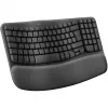 Logitech Wave Keys Office RF Wireless + Bluetooth QWERTY Δανικά Φινλανδικά Νορβηγικά Σουηδικά Graphite