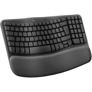 Logitech Wave Keys Office RF Wireless + Bluetooth QWERTY Δανικά Φινλανδικά Νορβηγικά Σουηδικά Graphite