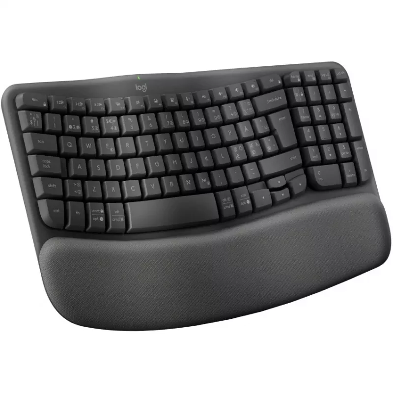 Logitech Wave Keys Office RF Wireless + Bluetooth QWERTY Δανικά Φινλανδικά Νορβηγικά Σουηδικά Graphite