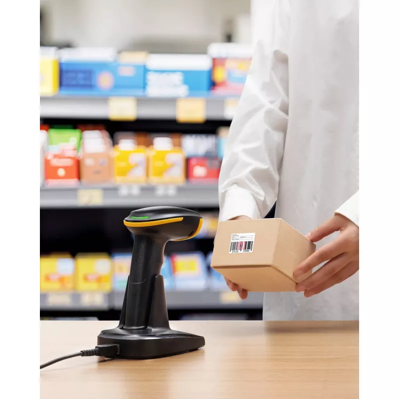 Σαρωτής barcode Inateck BCST-36 — ενσύρματη σύνδεση USB, εργονομικός σχεδιασμός, μαύρο