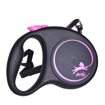 Flexi Black Design S 5 m αυτόματο λουρί σκύλου