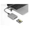 DeLOCK Αναγνώστης καρτών USB Type-C CFexpress XQD Αλουμίνιο Γκρι 10000 Mbit/s