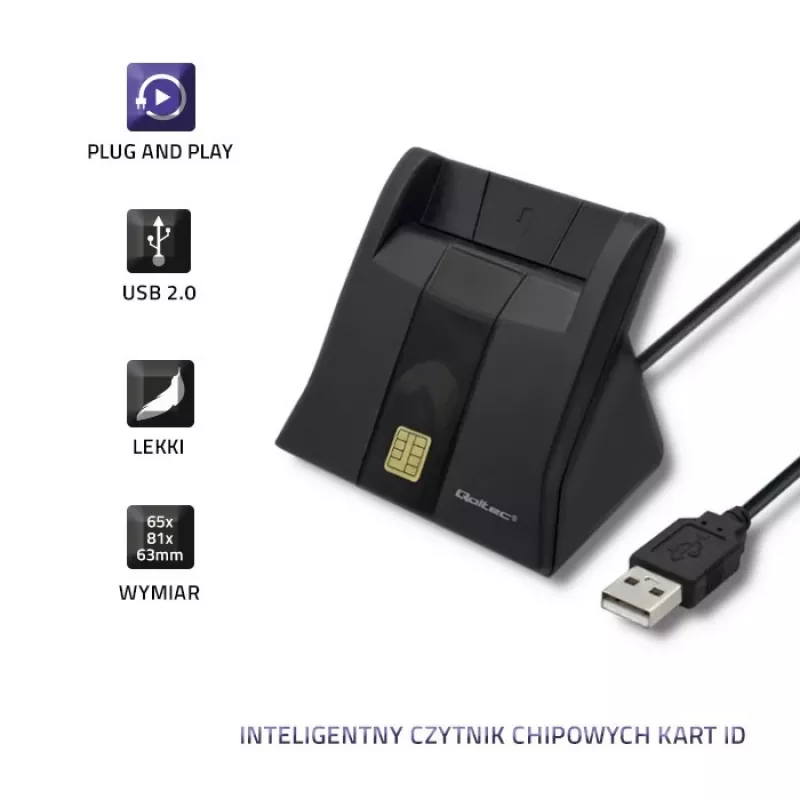 Αναγνώστης RFID Qoltec 50643