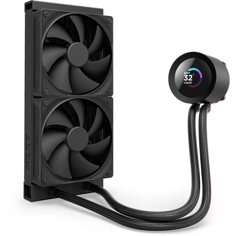 NZXT Kraken Plus 240 επεξεργαστής All-in-One υγρής ψύξης 12 cm μαύρο
