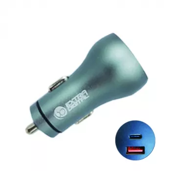 Φορτιστής USB 3.0 + Type C: 12-24V, 36W, QC3.0 + PD