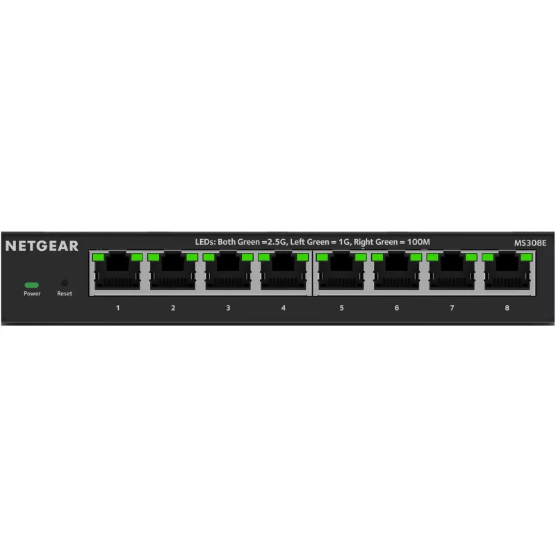 NETGEAR MS308E Unmanaged 2.5G Ethernet (100/1000/2500) μαύρο