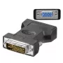 Microconnect MONAJ προσαρμογέας DVI-I 24+5Pin HD15 μαύρο