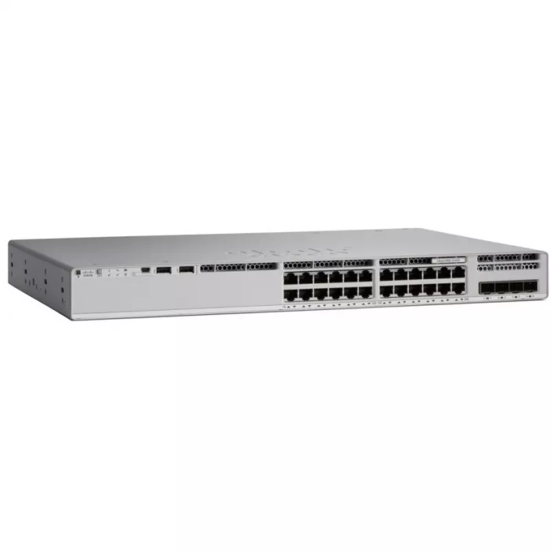 Cisco - Catalyst 9200 - Network Advantage - Switch - L3 - Smart - 24 x 10/100/1000 (PoE+) rackmountable