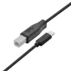 Καλώδιο USB A σε B TB 1,8 m — Μαύρο, για εκτυπωτές