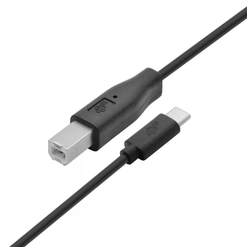 Καλώδιο USB A σε B TB 1,8 m — Μαύρο, για εκτυπωτές