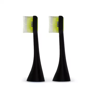 Silk'n ToothWave TWRS2PEUZ001 ανταλλακτικές κεφαλές βούρτσας, εξαιρετικά μαλακές, μικρές, μαύρες, 2 τεμ.