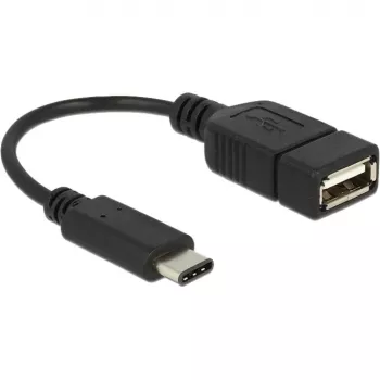 Καλώδιο USB DeLOCK 65579 USB 2.0 0,15 m USB C USB A μαύρο