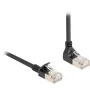 Καλώδιο δικτύου DeLOCK RJ45 Cat.6A S/FTP λεπτό 90° 3 m μαύρο