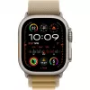 Μπάντα Apple 49mm Tan Alpine Loop Small Natural Titanium Finish