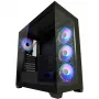 LC-Power Κουτί MidiTower 715B μαύρο USB3.2/Audio χωρίς τροφοδοτικό SEAMLESS_X (LC-715B-ON)