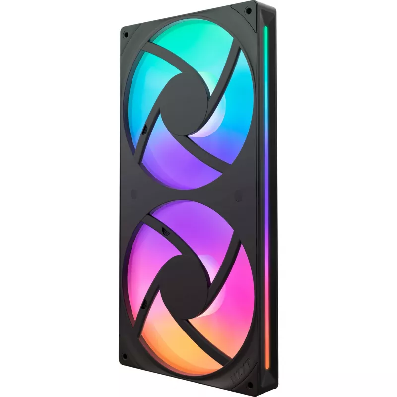 NZXT F280 RGB Core 140mm ARGB PWM Συσκευασία 2 τεμ. Μαύρο