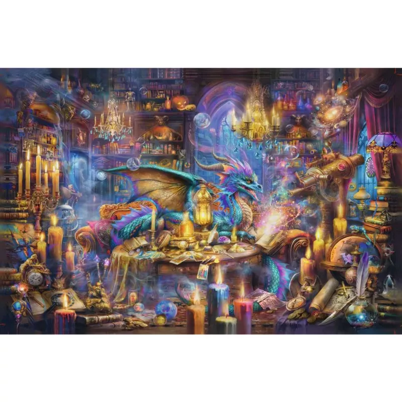 Παζλ Ravensburger 3000 τεμαχίων — Drachenbibliothek, 3000 τεμάχια, μάρκα Ravensburger