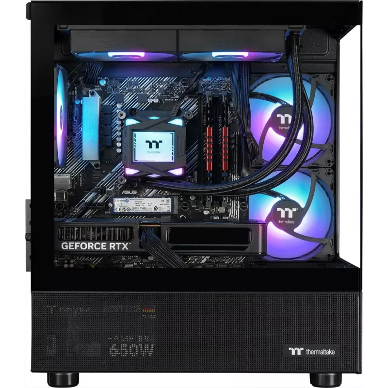 FTW V170A 5060Ti Μαύρο, Gaming PC μαύρο/διαφανές, Windows 11 Home
