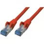 Καλώδιο δικτύου S/CONN Cat6a 0,5 m κόκκινο