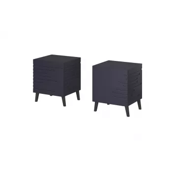 Κομοδίνο cama meble NOVA 44×40×52 cm, 1 συρτάρι, μπλε μαρίν ματ