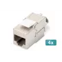 Αρθρωτή μονάδα Keystone Digitus CAT 6A θωρακισμένη χωρίς εργαλεία 4 τεμ.
